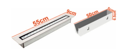 image_1950-294.webp Ledim Sıva Altı 50 cm 18 Led Wallwasher / Ledim 2054 - Görsel 1