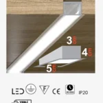 Ledim Sıva Altı Linear Aydınlatma 5x3x4 cm Kasa / Ledim 1801